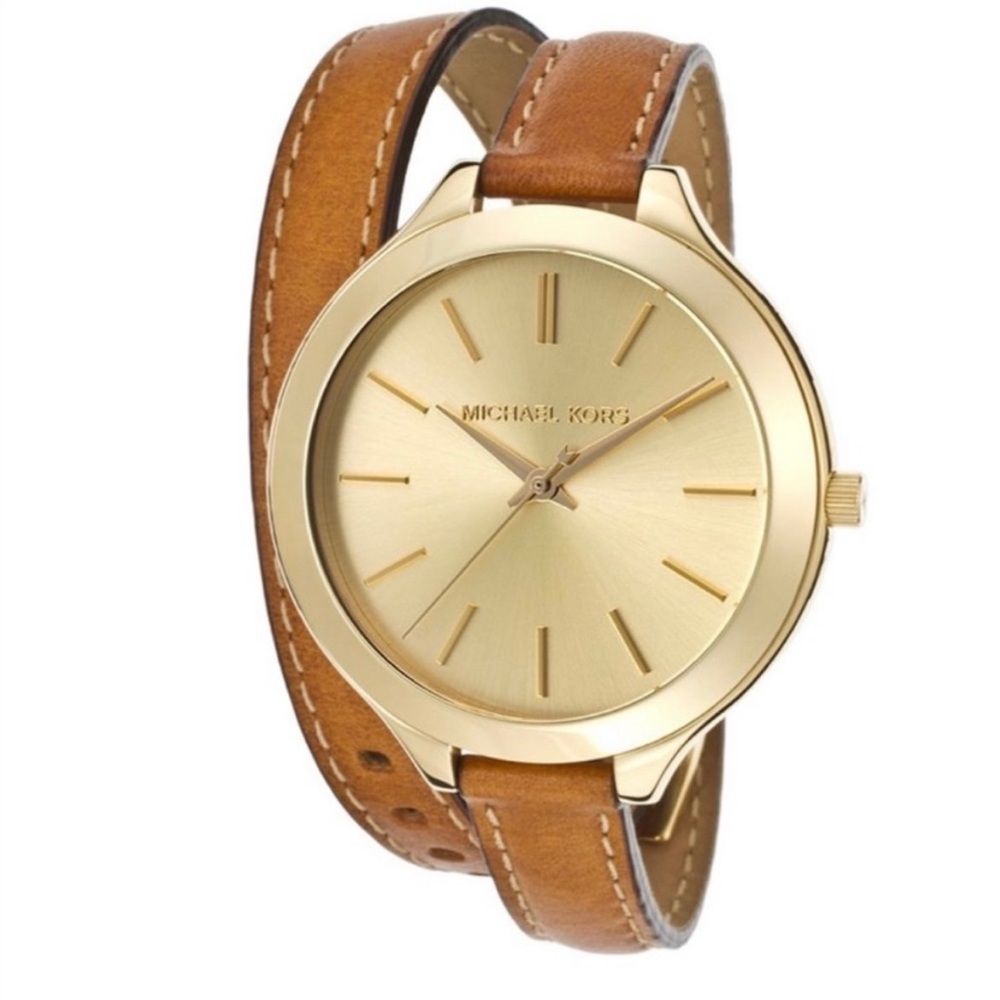 Michael Kors Slim Runway Double-Wrap Watch